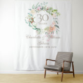 Tenture Fond de photomaton pour les 30 ans de Rose Garland (En situation)