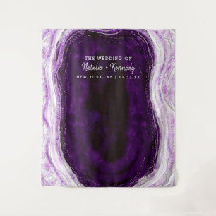Tenture Fond de photomaton violet améthyste et argent
