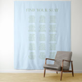 Tenture Fond de plan de table de mariage bleu et vert saug (En situation)