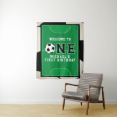 Tenture Fond de première année de football (En situation)