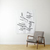 Tenture Fond de proposition de mariage blanc Voulez-vous m (En situation)