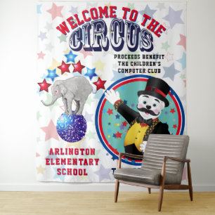 Tenture Fond de publicité pour cirque