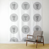 Tenture Fond de répétition à l'étape de logo et/ou de text (En situation)