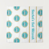 Tenture Fond de répétition de Bar Mitzvah Ajoutez votre lo (Devant (Horizontal))