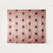 Tenture Fond de répétition de pas de logo Rose Gold Glitte (Devant (Horizontal))