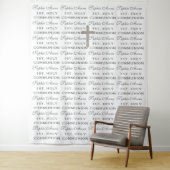 Tenture Fond de répétition étape de croix argent pour la S (En situation)