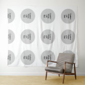 Tenture Fond de répétition personnalisé avec logo et/ou te (En situation (horizontale))