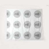 Tenture Fond de répétition personnalisé avec logo et/ou te (Devant (Horizontal))