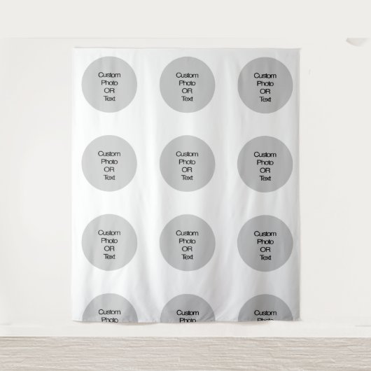 Tenture Fond de répétition personnalisé avec logo et/ou te (Devant)