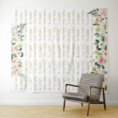 Tenture Fond de répétition pour les 16 ans avec des fleurs (En situation (horizontale))