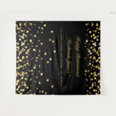 Tenture Fond de retraite, Fond de photobooth, Or (Devant (Horizontal))