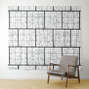 Tenture Fond de réunion virtuelle ZOOM SUDOKU amusant
