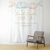 Tenture Fond de révélation de genre, Lune et Étoiles (En situation)