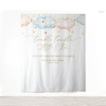 Fond de révélation du sexe, Lune et Étoiles