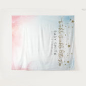 Tenture Fond de Révélation du Sexe Twinkle Twinkle (Devant (Horizontal))