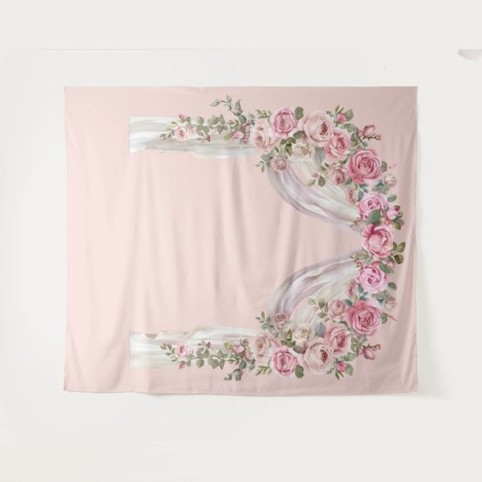 Tenture Fond de roses (Devant (Horizontal))