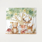 Tenture Fond de scène Animaux de la Forêt Enchantée (Devant (Horizontal))