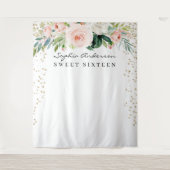 Tenture Fond de scène d'anniversaire Glam Gold Confetti Sw (Devant)