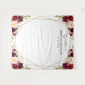 Tenture Fond de scène de douche de mariage géométrique flo (Devant (Horizontal))