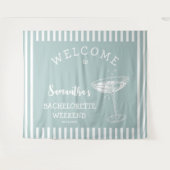 Tenture Fond de scène de fête de bachelorette rétro modern (Devant (Horizontal))