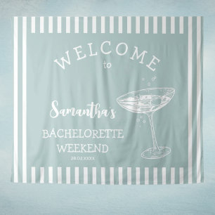 Tenture Fond de scène de fête de bachelorette rétro modern