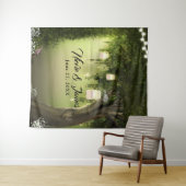 Tenture Fond de scène de fête de forêt de chêne de jardin  (En situation (horizontale))