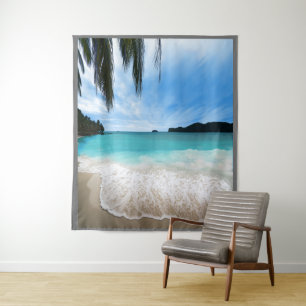 Tenture Fond de scène de plage personnalisable