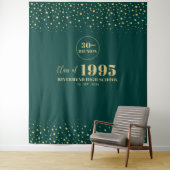 Tenture Fond de scène de retrouvailles de classe Gold & Gr (En situation)