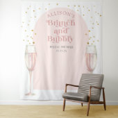 Tenture Fond de scène de salutation de mariage champagnard (En situation)