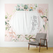 Tenture Fond de scène élégant et chic rose pour la douche  (En situation (horizontale))