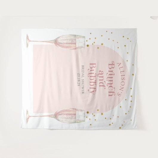 Tenture Fond de scène élégant pour la douche de la mariée  (Devant (Horizontal))