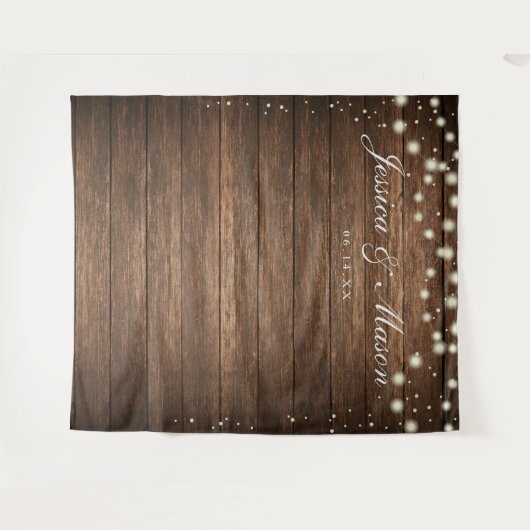 Tenture Fond de scène en bois rustique - Fond pour photos  (Devant (Horizontal))