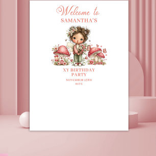Tenture Fond de scène floral "Dreamy Fairy Blush" pour ann