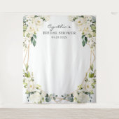 Tenture Fond de scène floral géométrique pour mariage (Devant)