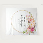 Tenture Fond de scène floral rustique pour Mme Future pour (Devant (Horizontal))