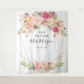 Tenture Fond de scène floral rustique pour Mme Future pour (Devant)