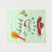 Tenture Fond de scène joyeux Cinco de Mayo (Devant (Horizontal))