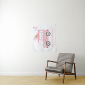 Tenture Fond de scène moderne pour anniversaire avec camio (En situation)