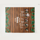 Tenture Fond de scène mural en bois rustique eucalyptus Ho (Devant (Horizontal))