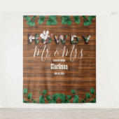 Tenture Fond de scène mural en bois rustique eucalyptus Ho (Devant)