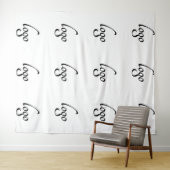 Tenture Fond de scène personnalisé avec logo répétitif (En situation (horizontale))