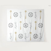 Tenture Fond de scène personnalisé pour événement avec rép (Devant (Horizontal))