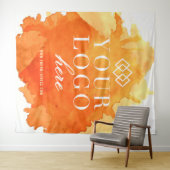 Tenture Fond de scène personnalisé pour salon professionne (En situation (horizontale))