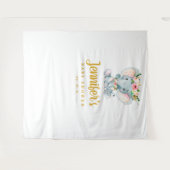 Tenture Fond de scène pour Baby Shower Éléphant, Accessoir (Devant (Horizontal))