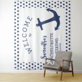 Tenture Fond de scène pour enterrement de vie de jeune fil (En situation)