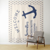 Tenture Fond de scène pour enterrement de vie de jeune fil (En situation)