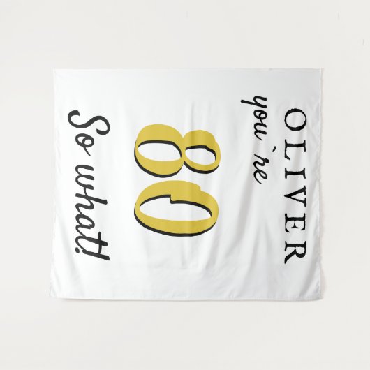 Tenture Fond de scène pour fête d'anniversaire 80 ans insp (Devant (Horizontal))