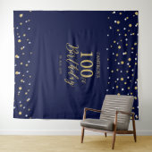 Tenture Fond de scène pour fête d'anniversaire de 100 ans  (En situation (horizontale))