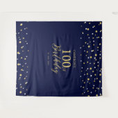 Tenture Fond de scène pour fête d'anniversaire de 100 ans  (Devant (Horizontal))