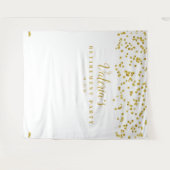 Tenture Fond de scène pour fête de retraite en or, accesso (Devant (Horizontal))